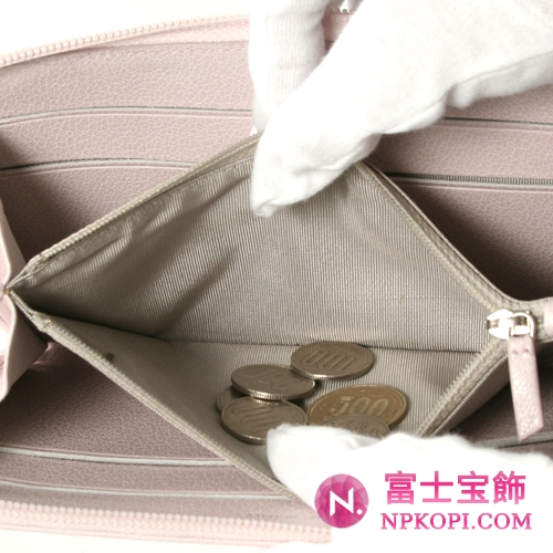 シャネル クルーズライン カメリア 長財布 ライトピンク A47007